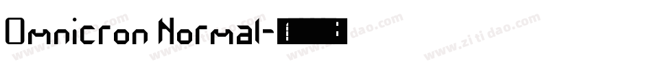 Omnicron Normal字体转换